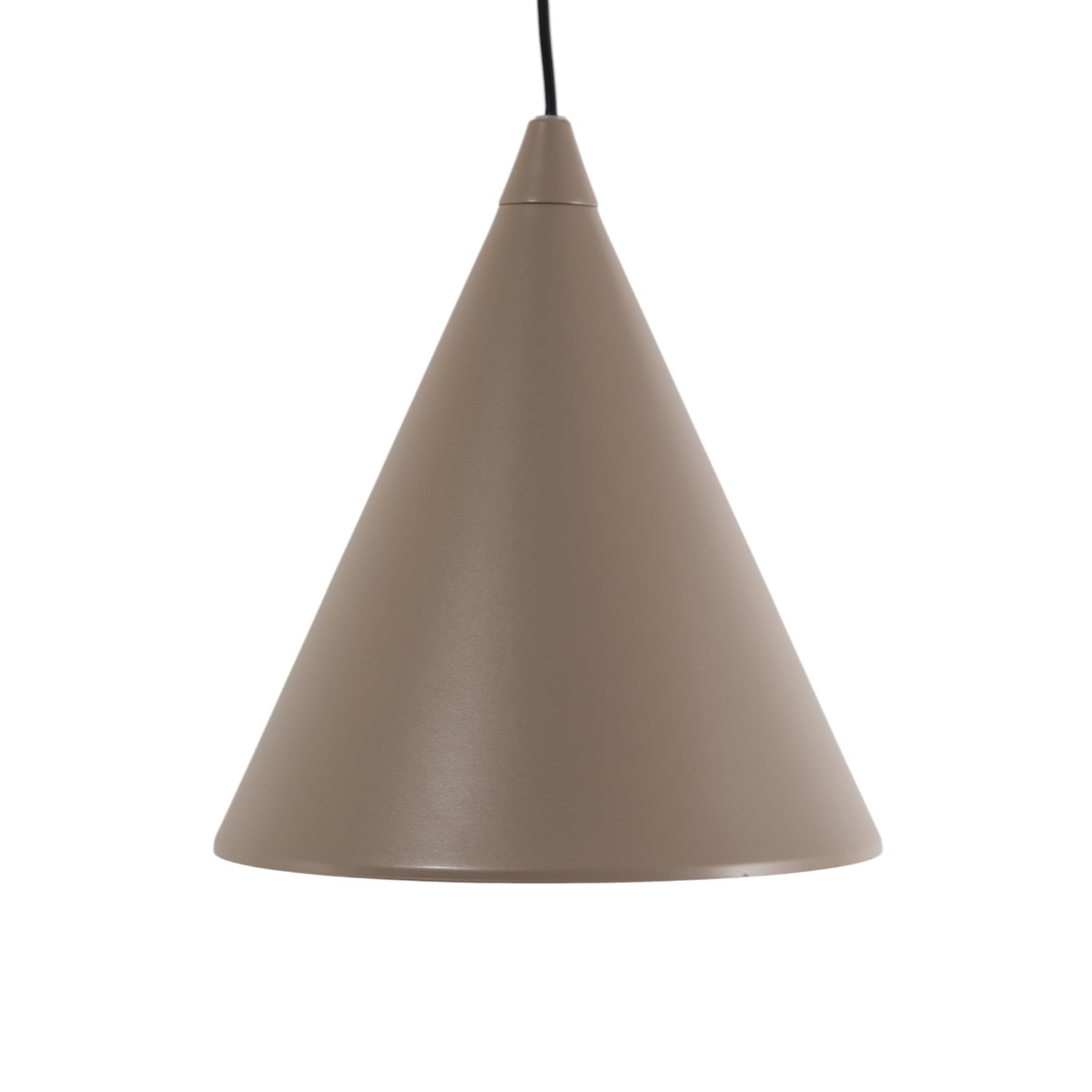 Żyrandol Form, beżowy metal, Ø 24 cm, stożkowa – ALDEX