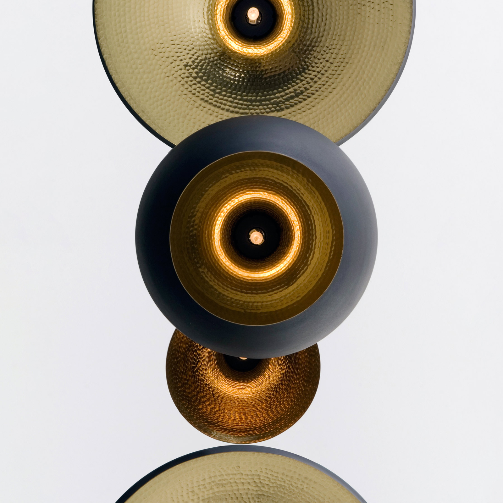 Beat Nástěnné Svítidlo Matt Black/Brass - Tom Dixon