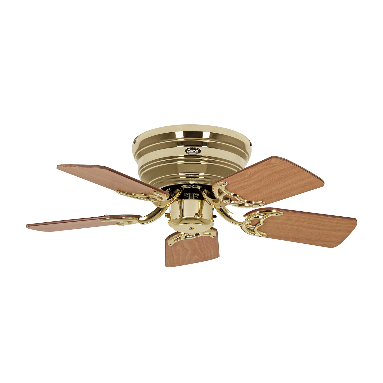 Classic Flat III ventilatore in ottone lucido