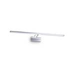 Ideal Lux LED wall lamp Alma chrome-coloured metal width 81 cm