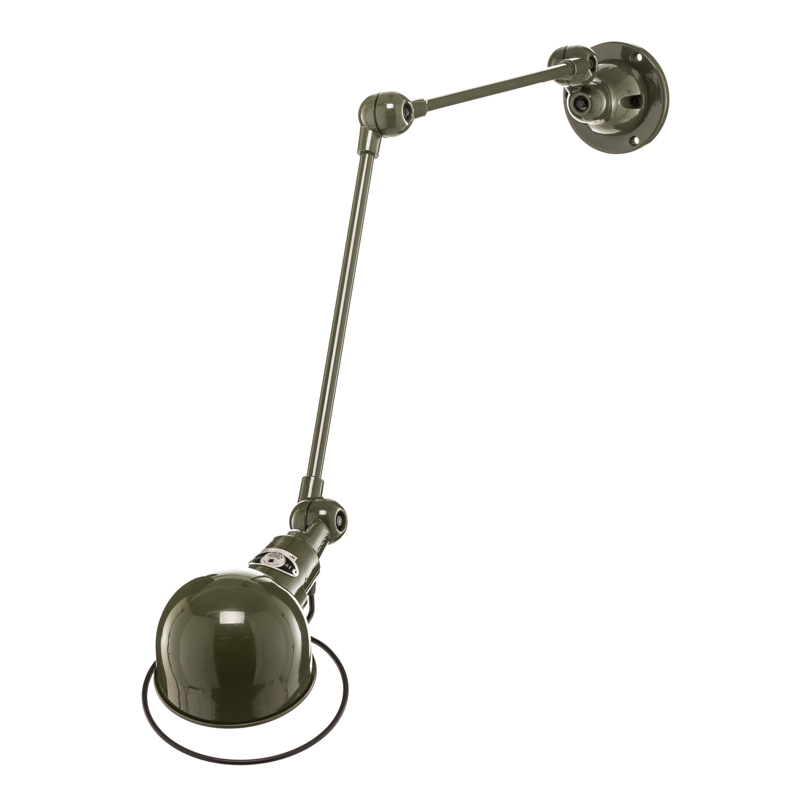 Jieldé Signal SI331 wandlamp 2-v.-arm olijfgroen