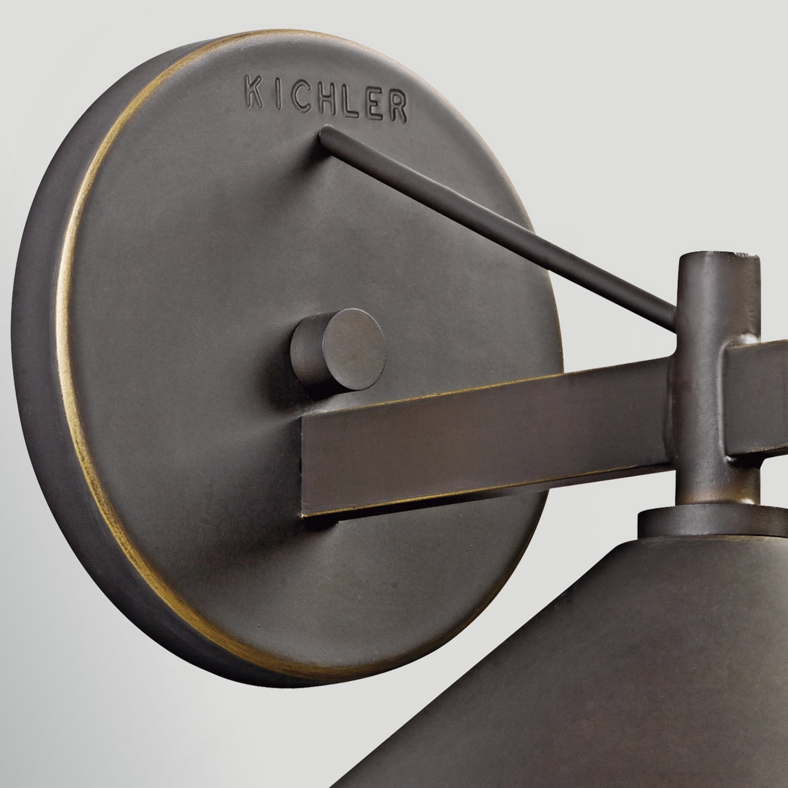 Candeeiro de parede exterior Ripley, bronze envelhecido, 20 cm, metal, IP44 - Candeeiro de parede exterior Ripley, bronze envelhecido, 20 cm, metal, IP44 -