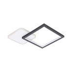 LED ceiling light Gafares, metal, 33 cm, remote control, CCT