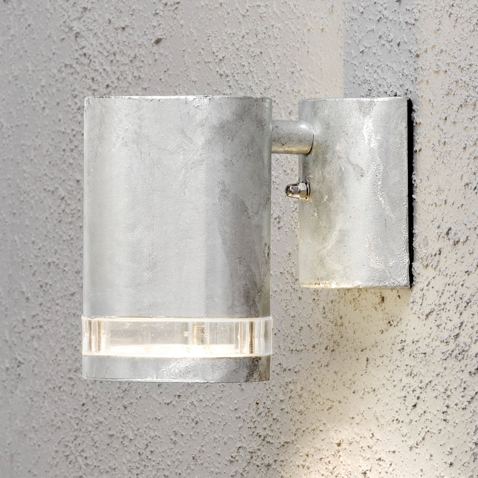 Modena outdoor wall light with slit, 1-bulb, grey