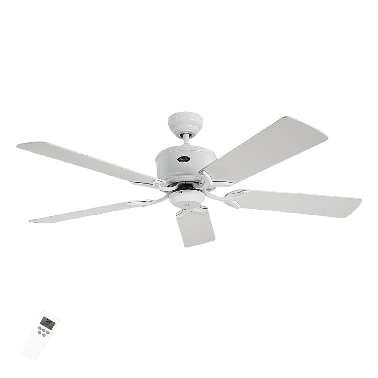 Simple ceiling fan Eco Elements white and grey