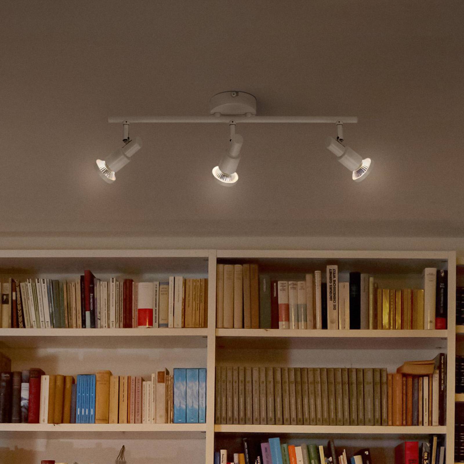 LEDVANCE Spot pour plafond LED GU10 à 3 lampes blanc