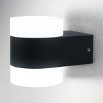 OSRAM LED-udendørs væglampe ENDURA STYLE PUCK, mørkegrå, IP44