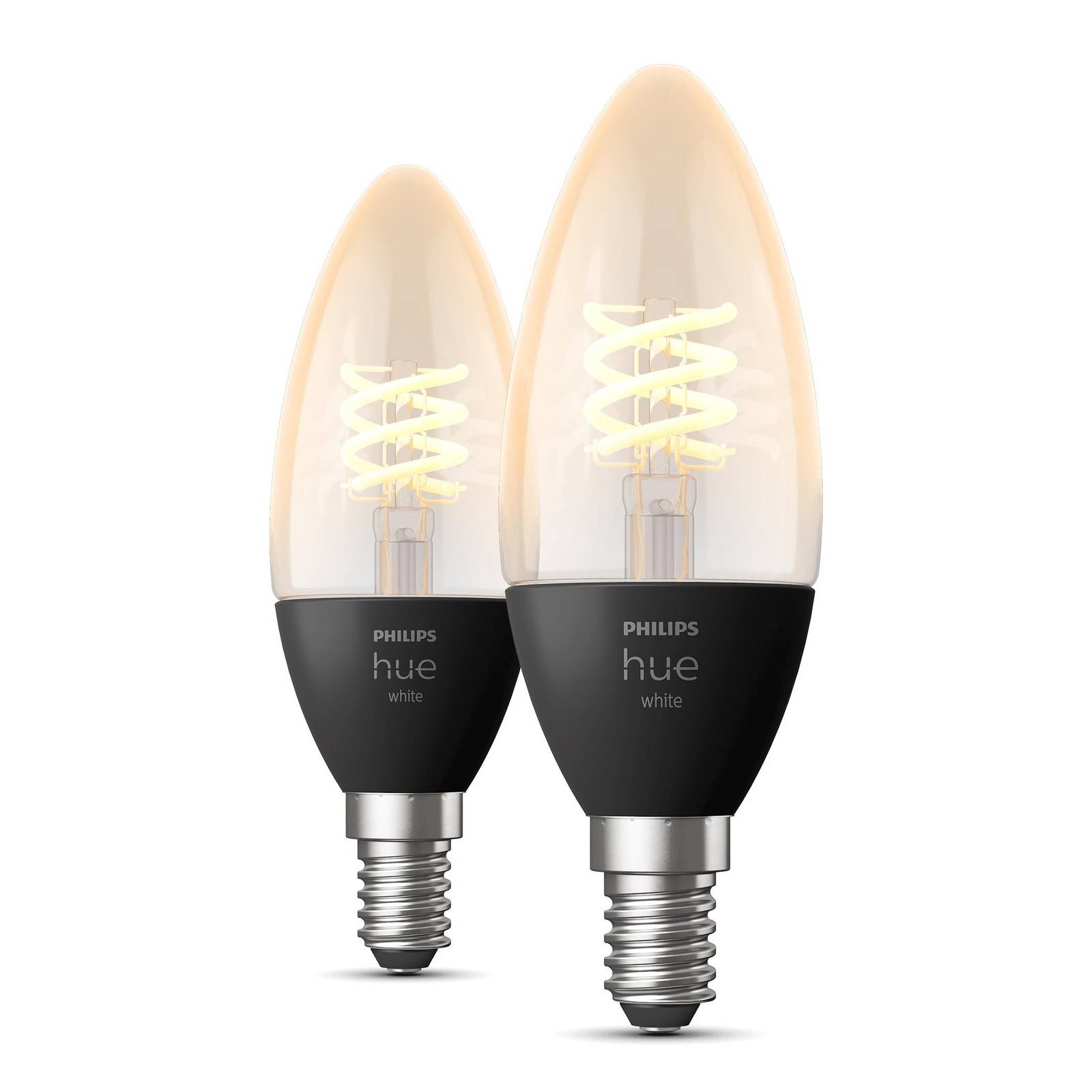 Image of Philips Hue 2 bougies LED Filament White E14 4,5W 8719514302211