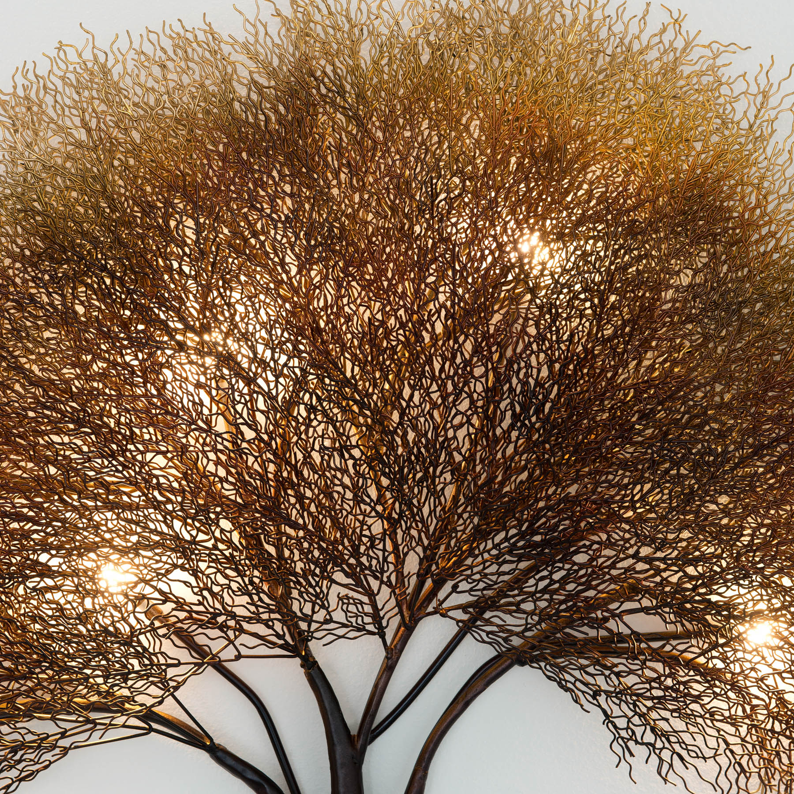 Vägglampa Acacia i träddesign, dimbar
