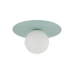 Ceiling lamp Pixie, mint green, glass, Ø 25 cm, ball, G9