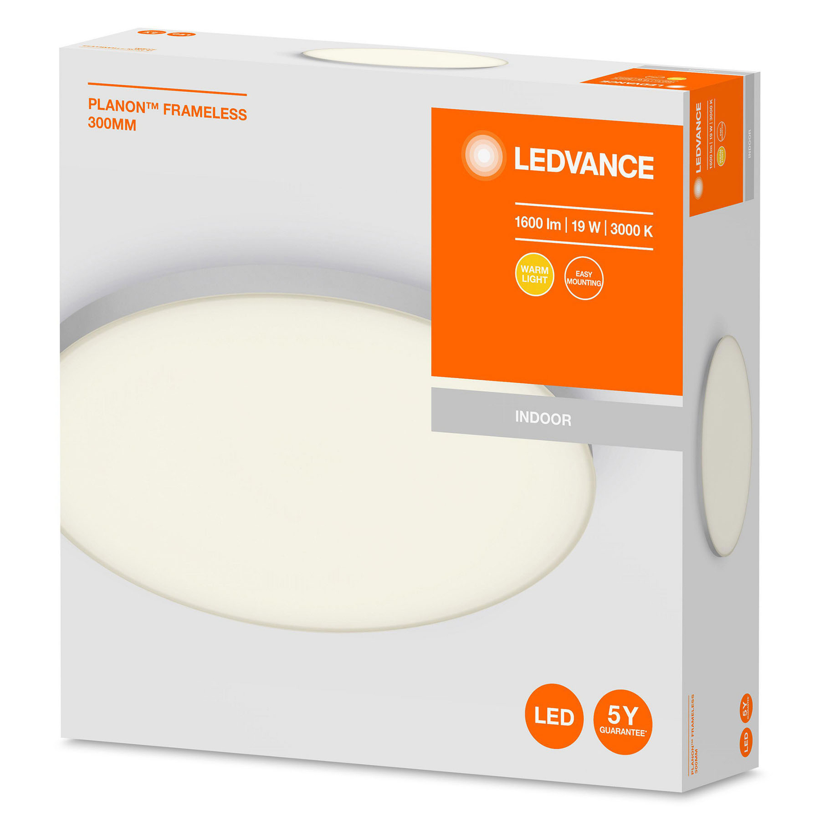Ledvance Planon Frameless Round -LED-paneeli 30 cm