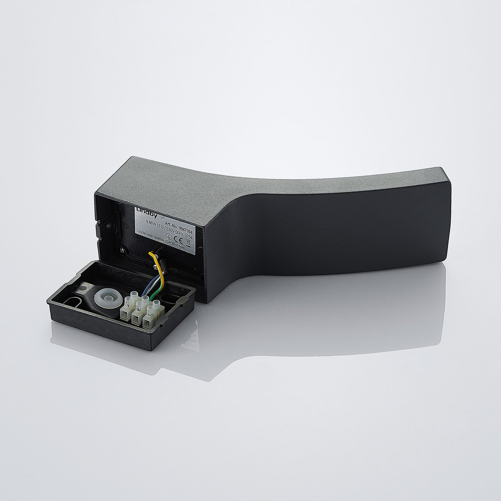 Ilvita LED Buiten Wandlamp w/Sensor Anthracite - Lindby