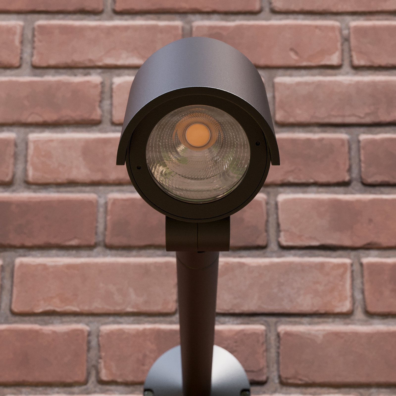 Beatrix Buiten Wandlamp Dark Grey/Clear - Lucande