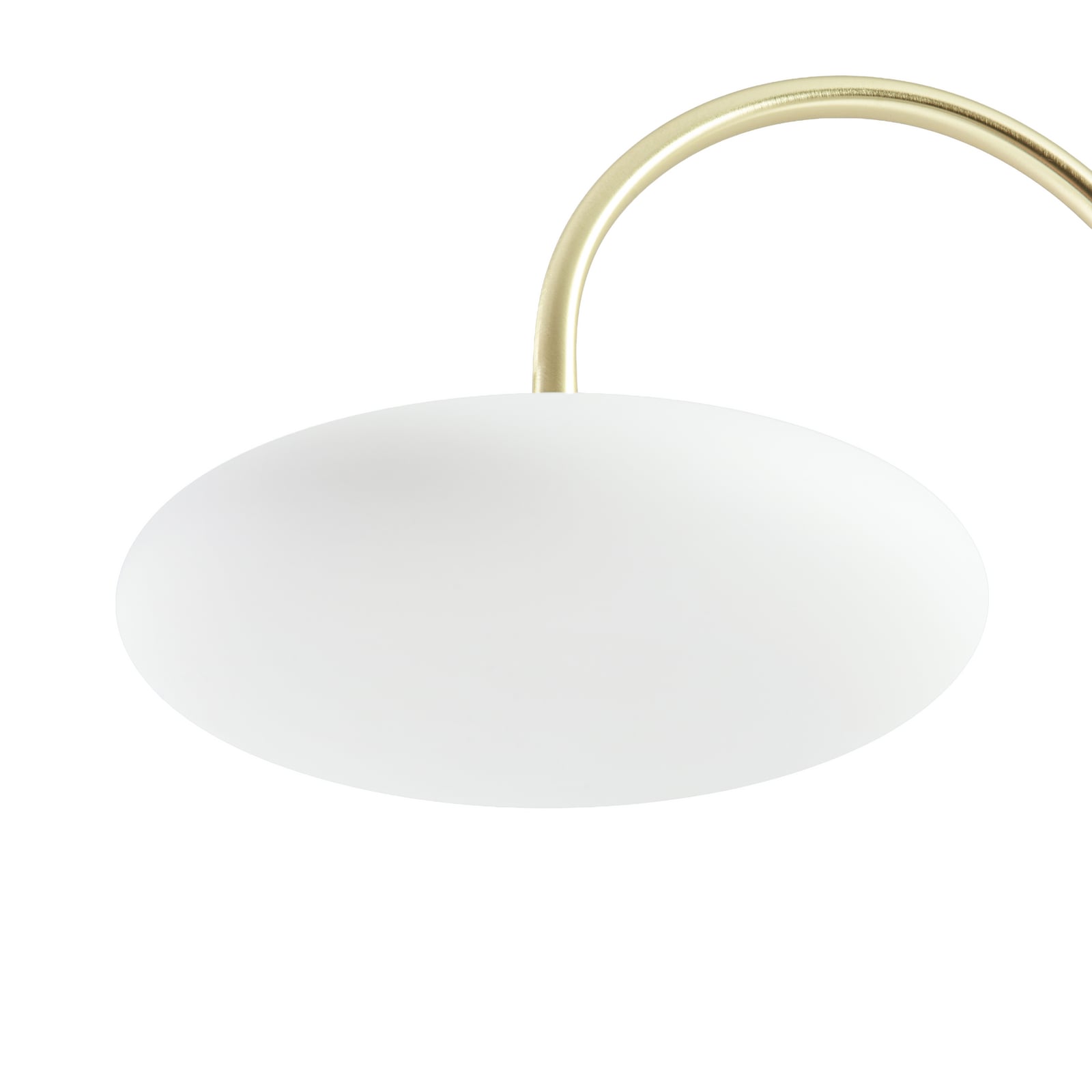 LED stojací lampa Tenebra, mosaz/bílá, sklo, výška 155 cm – Lucande LED stojací lampa Tenebra, mosaz/bílá, sklo, výška 155 cm – Lucande