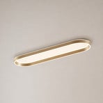Lucande LED-taklampe Rylan, 112 cm, messing, dimbar, CCT