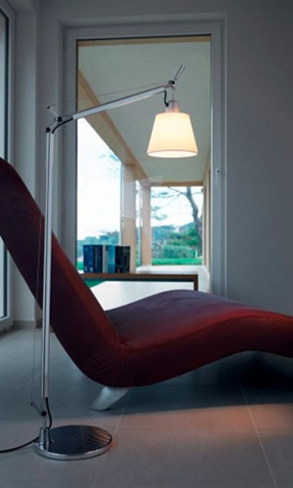 Tolomeo Basculante Lettura Lampadaire Parchemin - Artemide