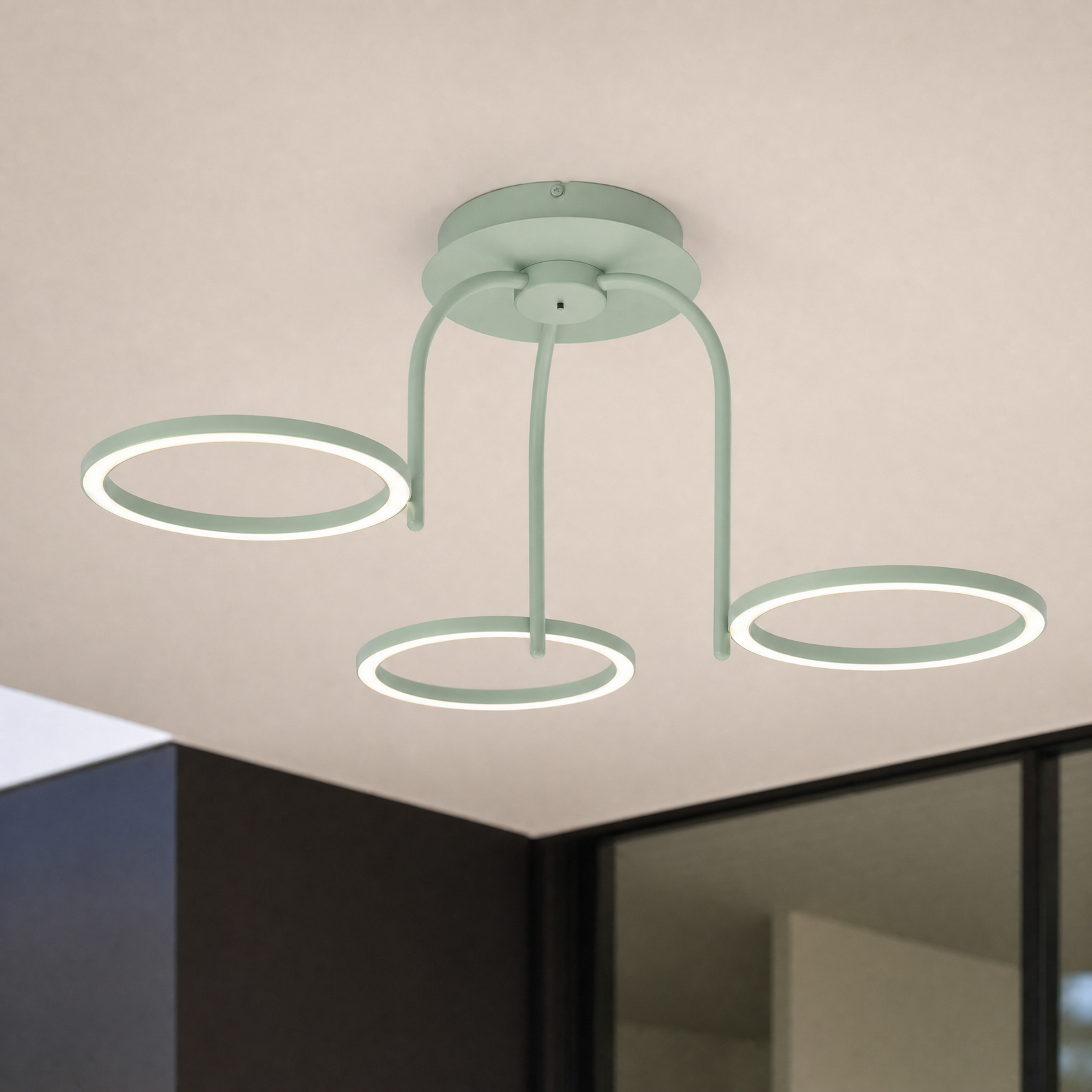 Plafonnier d'extérieur LED Sylvara, à 3 lampes, CCT, IP44 - Lucande Plafonnier d'extérieur LED Sylvara, à 3 lampes, CCT, IP44 - Lucande
