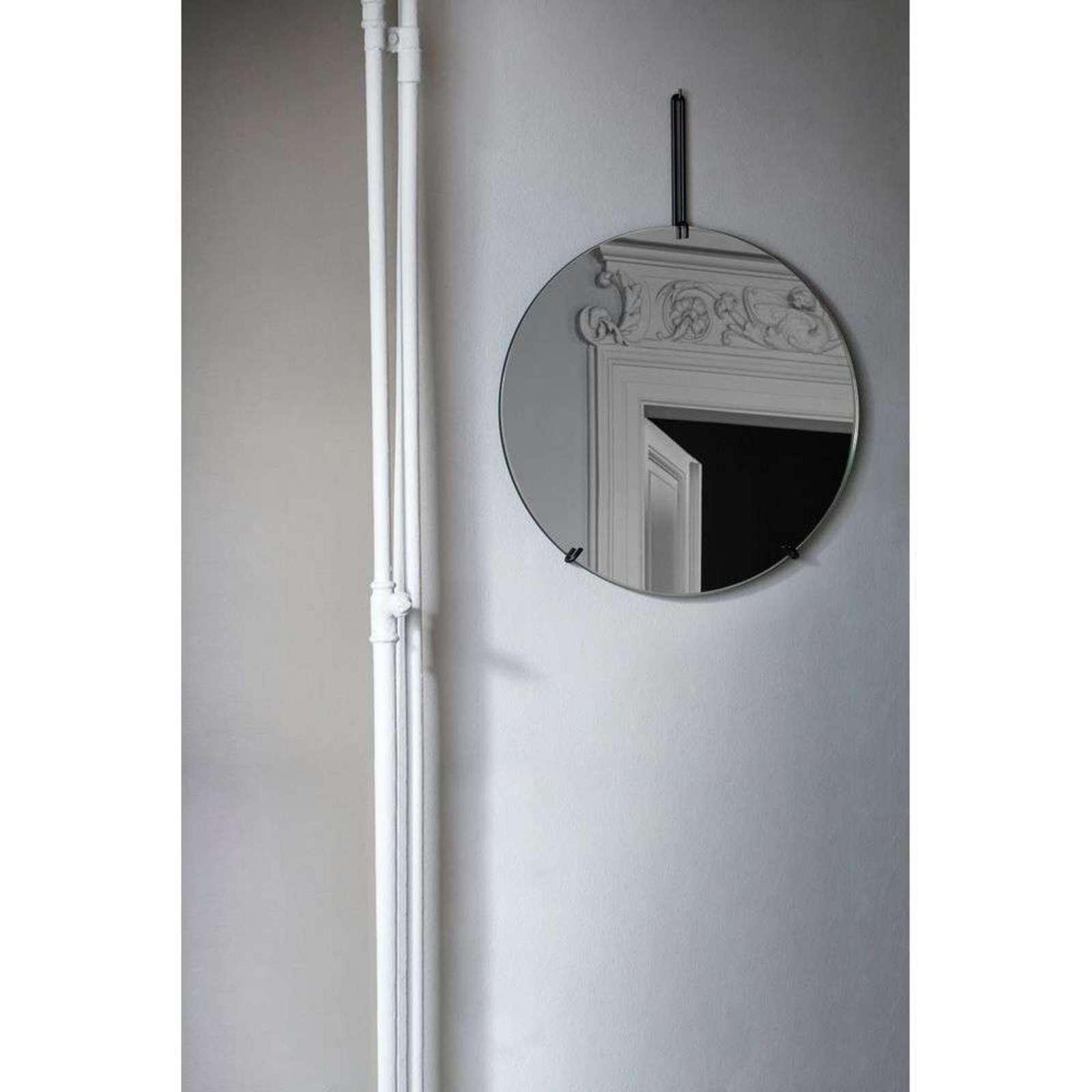 Wall Mirror Ø50 Black - Moebe