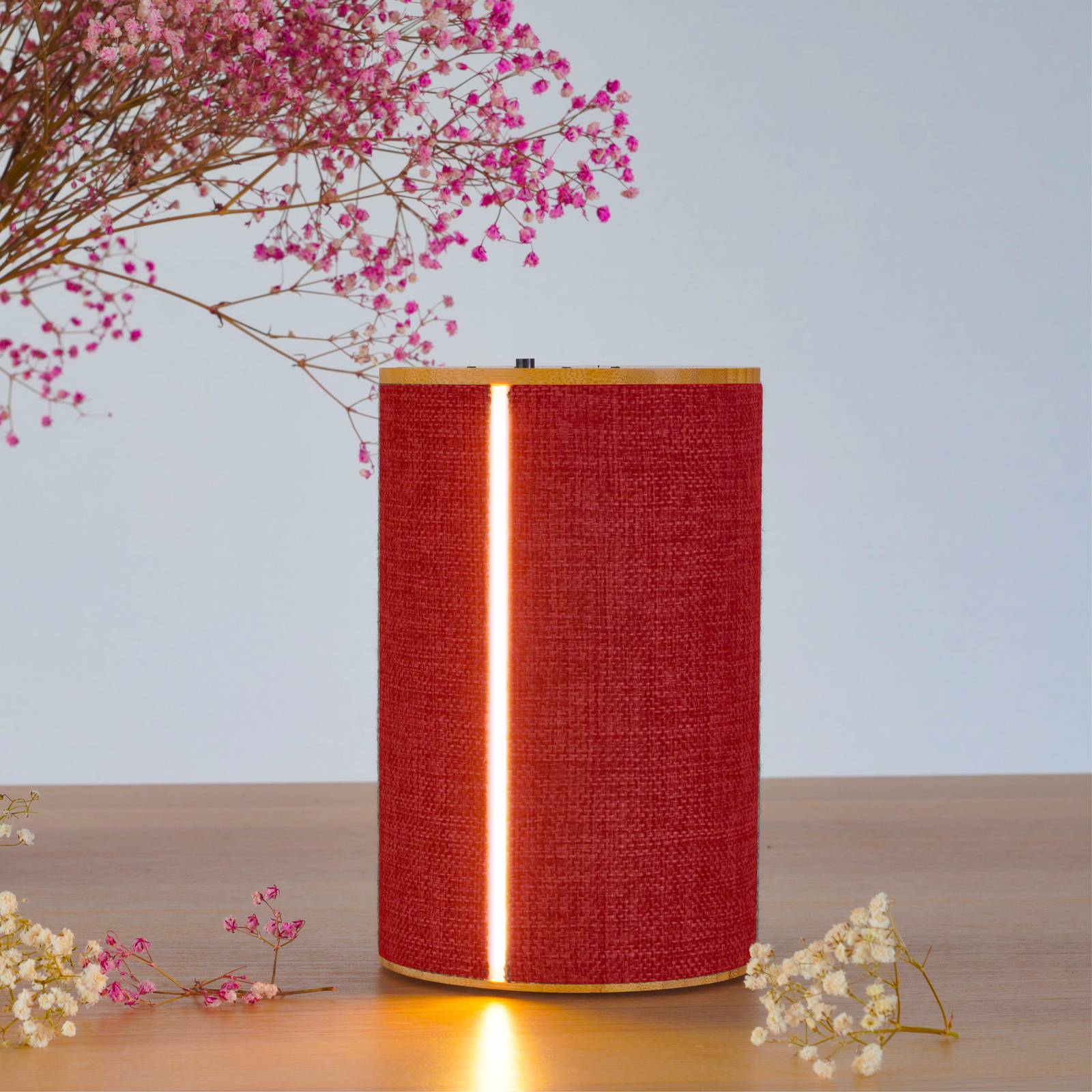 LOOM DESIGN Silo 2 dekorativ lampe BT-høyttaler rød