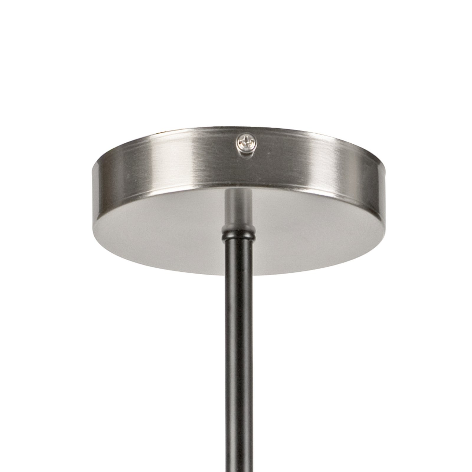 Deckenlampe Lilou, Ø 53cm, rauchgrau, Glas/Metall, 6-flg.