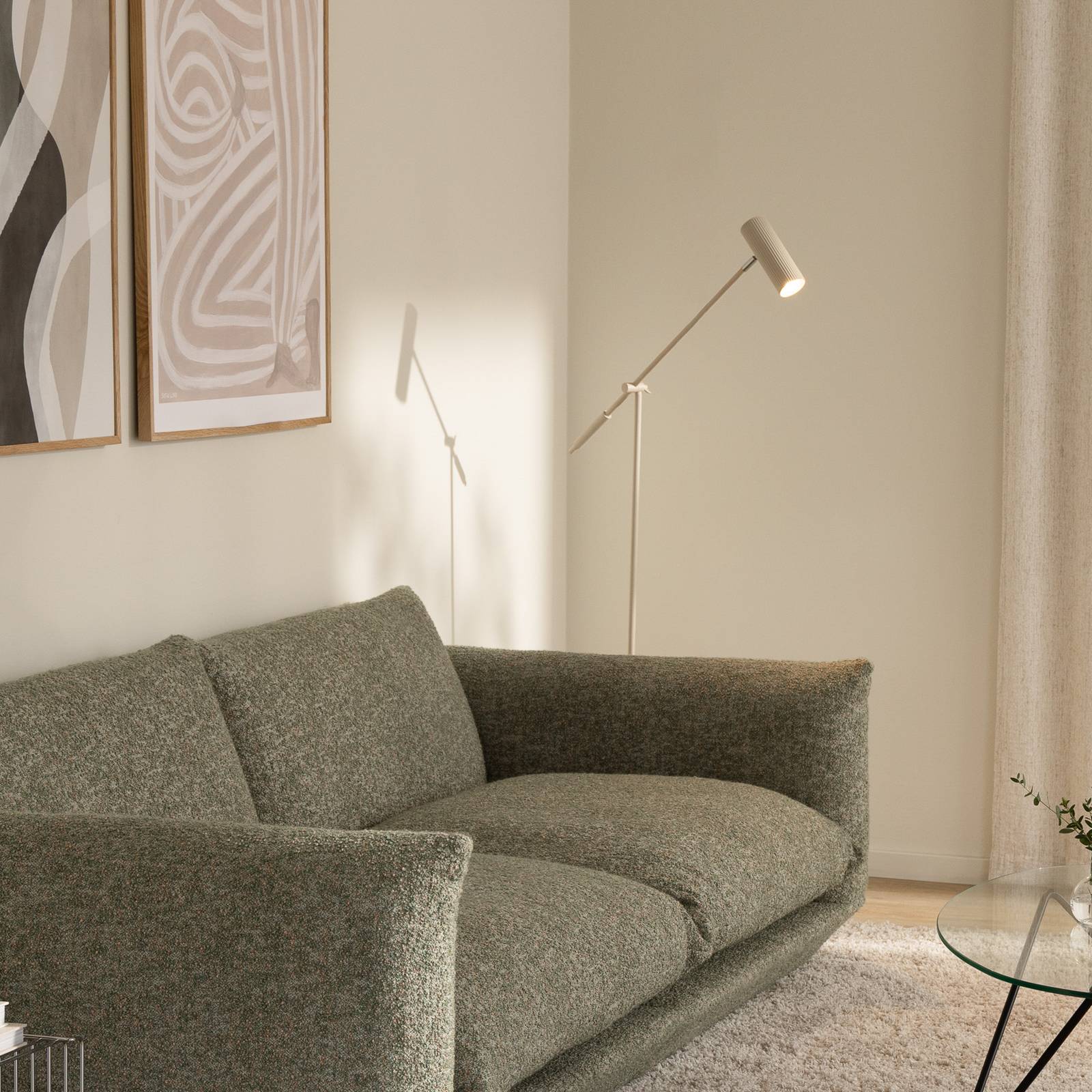 Globen Lighting Stehleuchte Hubble READ, beige, Metall günstig online kaufen