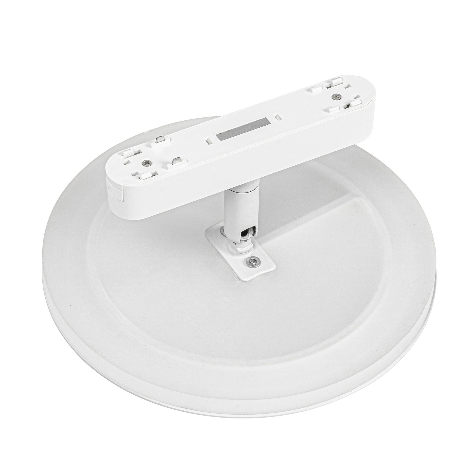 Lindby LED lampe sur rail Lumaro, blanc, rond, aluminium, 48V