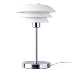 Dyberg Larsen DL16 table lamp, metal, white