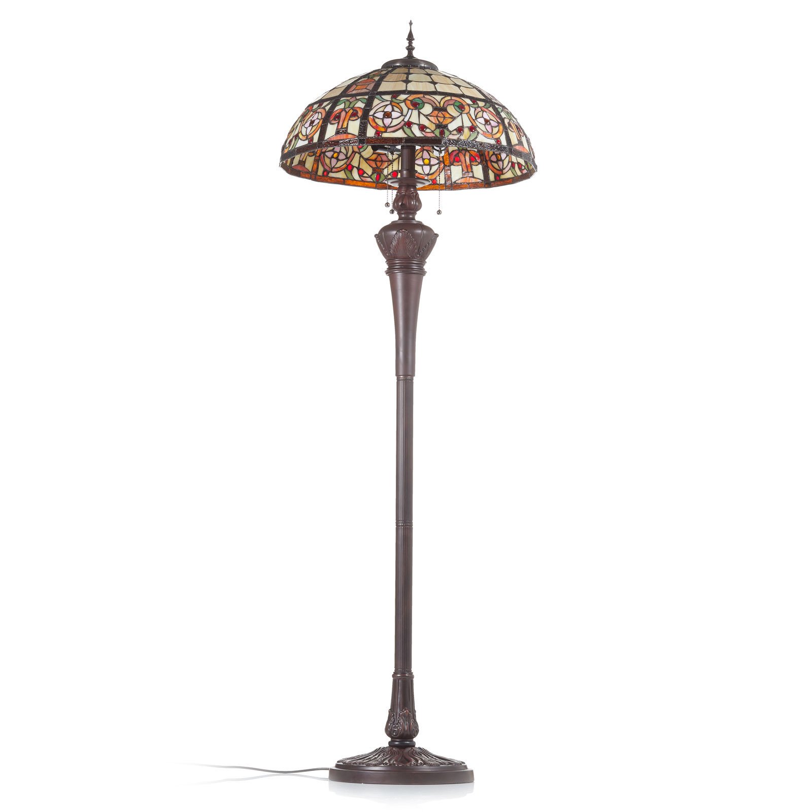Luksuzna podna lampa Lindsay u Tiffany stilu