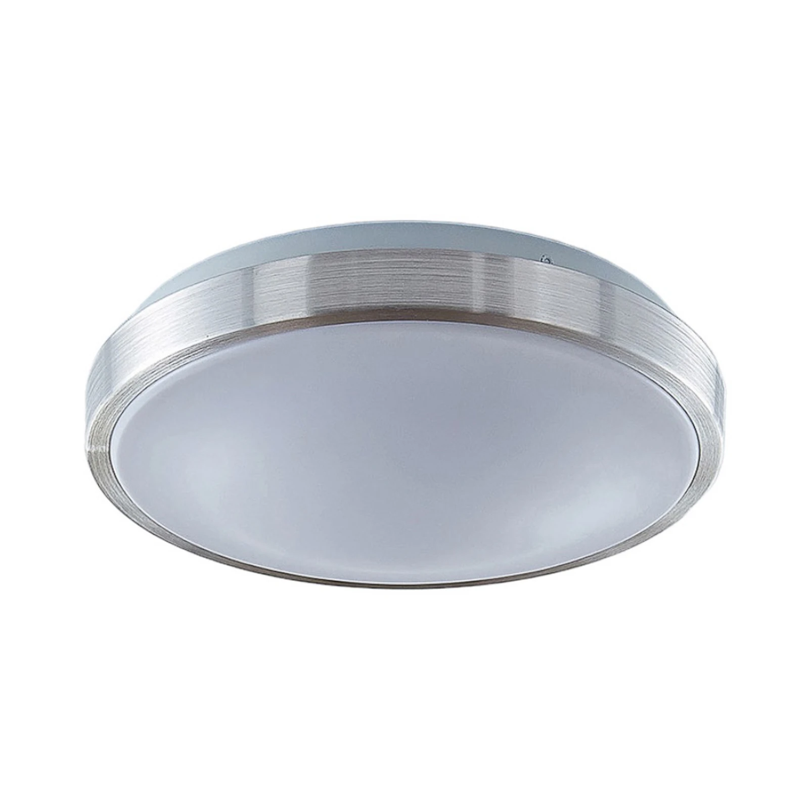 Lindby LED-Deckenlampe Emelie, Ø 30 cm, alufarben, Metall