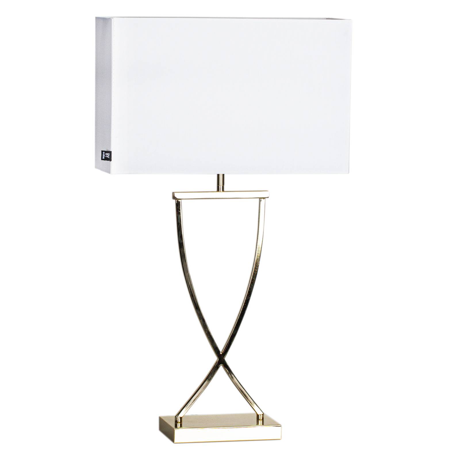 Photos - Desk Lamp By Rydens By Rydéns Omega table lamp brass/white height 69cm 