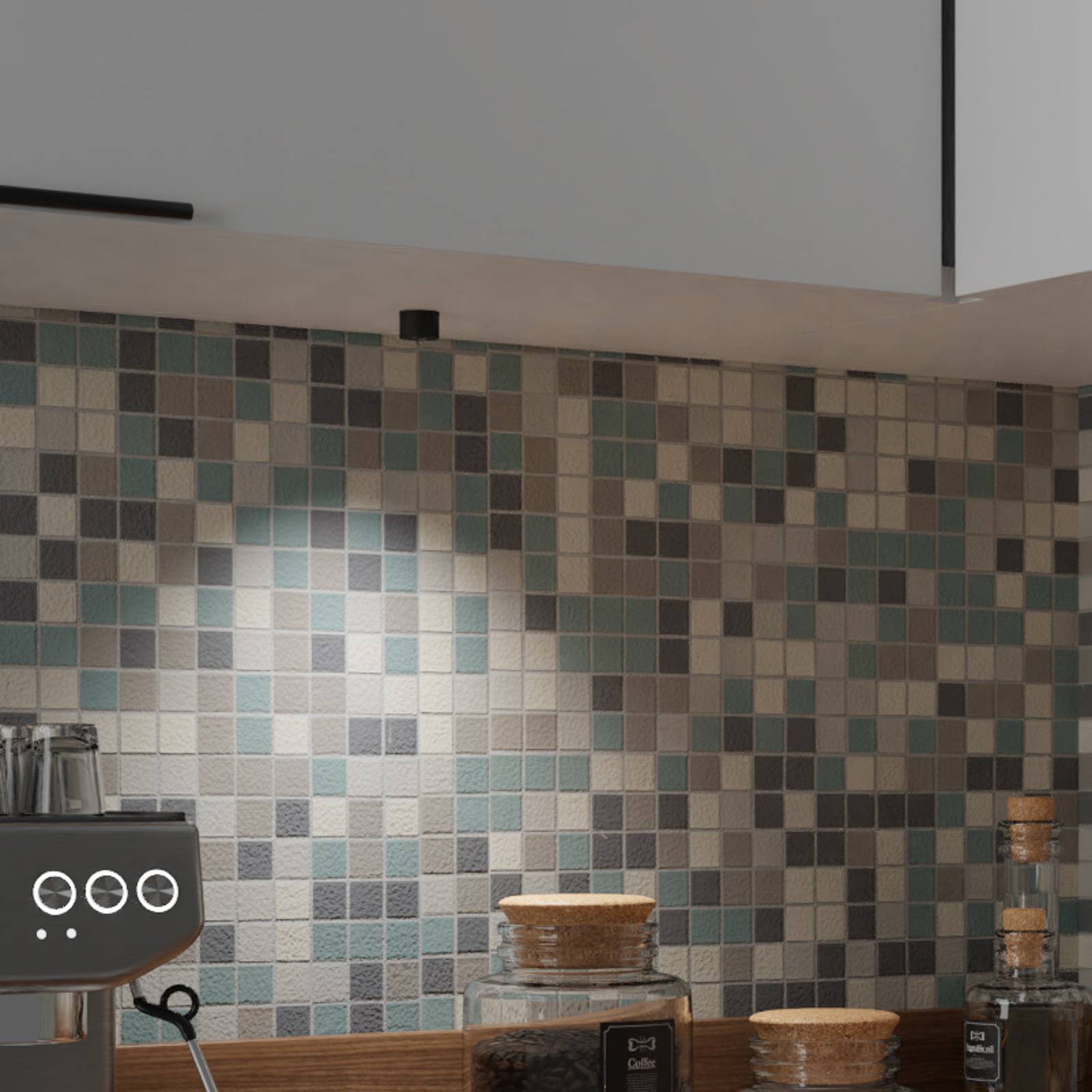 The Light Group SLC MiniOne Fixed LED recessed light black 2,700 K, for Living / Dining Room, aluminium, 3 W, energy efficiency: G