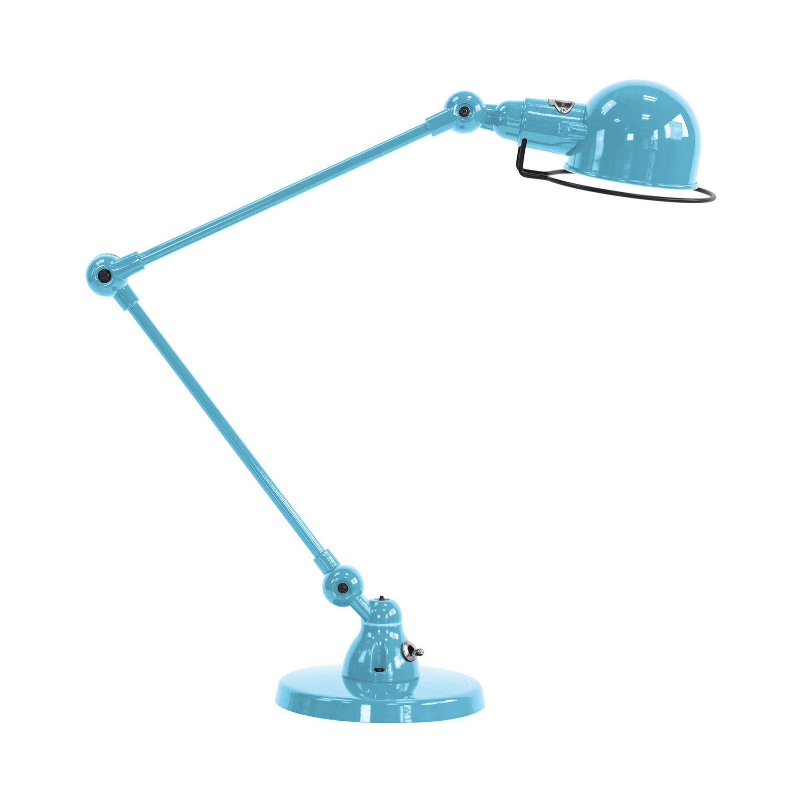 Jieldé Signal SI333 lampă de masă cu bază albastră - Camera de zi / sufragerie - Design industrial - albastru pastel - Metal
