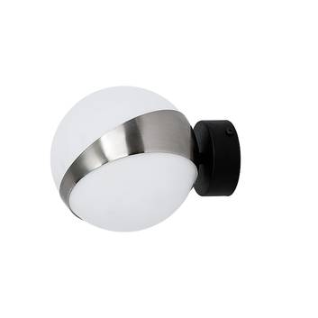 Lámpara de pared Parcel, blanco/plata