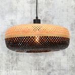 GOOD & MOJO Palawan hanging light natural/black