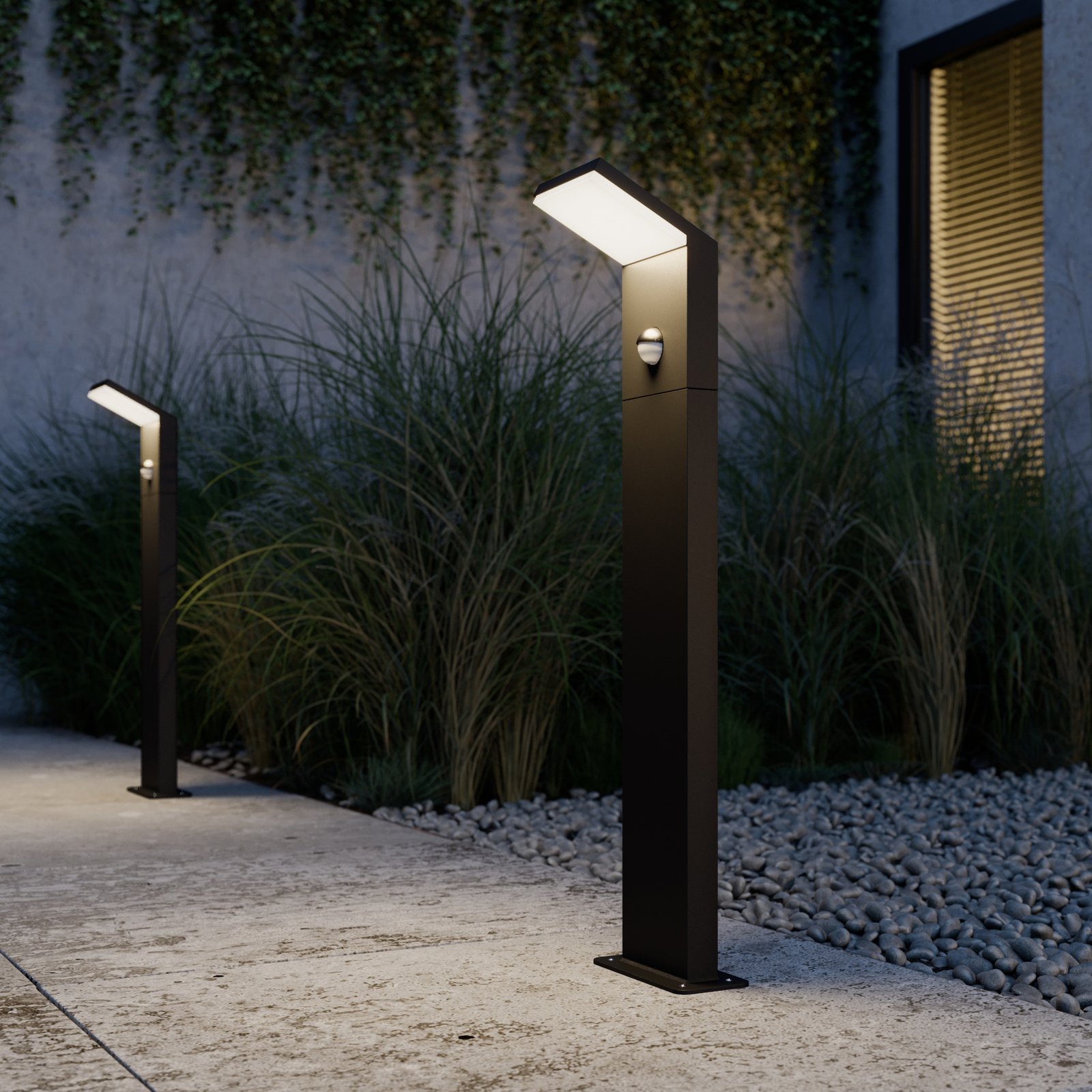 Nevio Outdoor Garden Lamp w/Sensor Graphite - Lucande