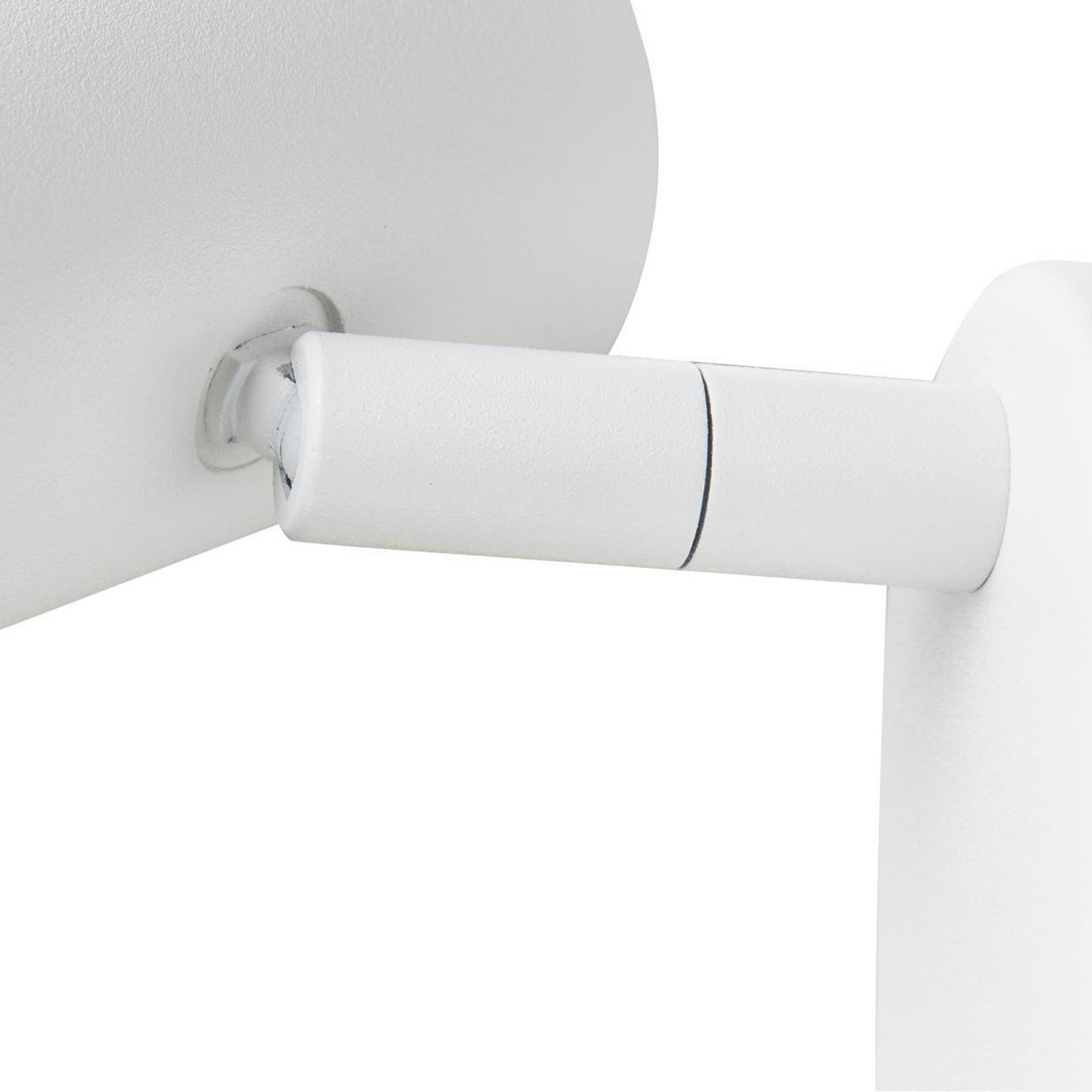 SLV LED-Wandstrahler Noblo, 2.700 K, weiß, 13 cm, Metall