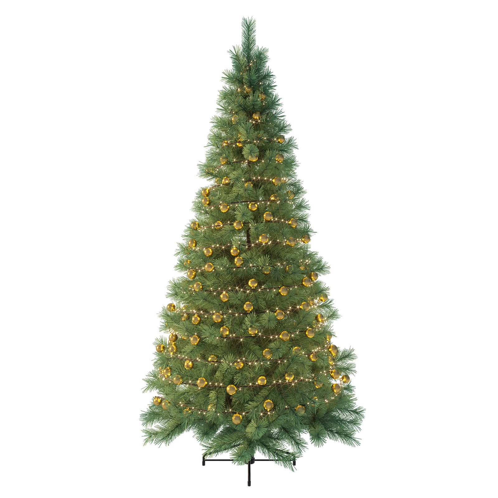 LED-Lichterkette 2in1, creme-gold