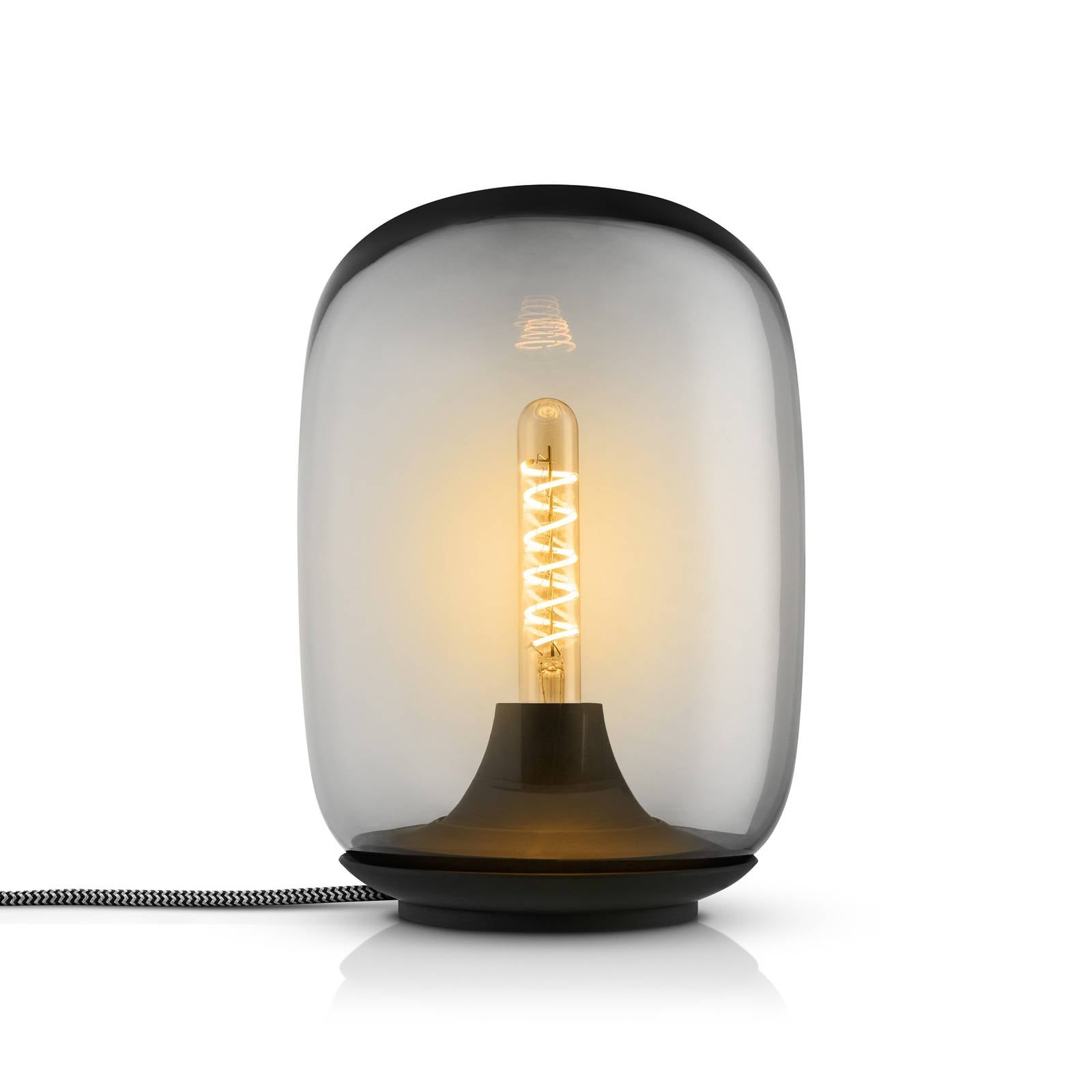 EVA Solo LED-Tischleuchte Acorn steingrau Glas dimmbar