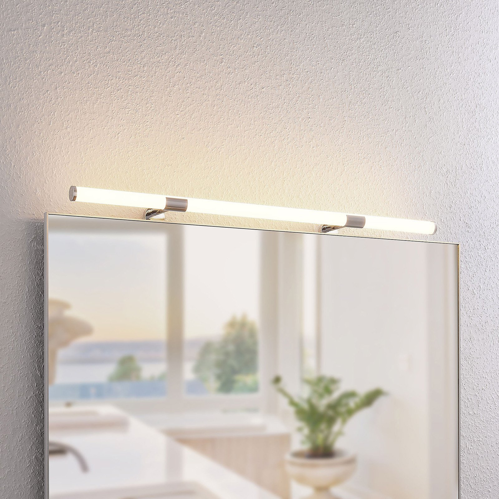 Lindby Arwyn LED mirror light, chrome