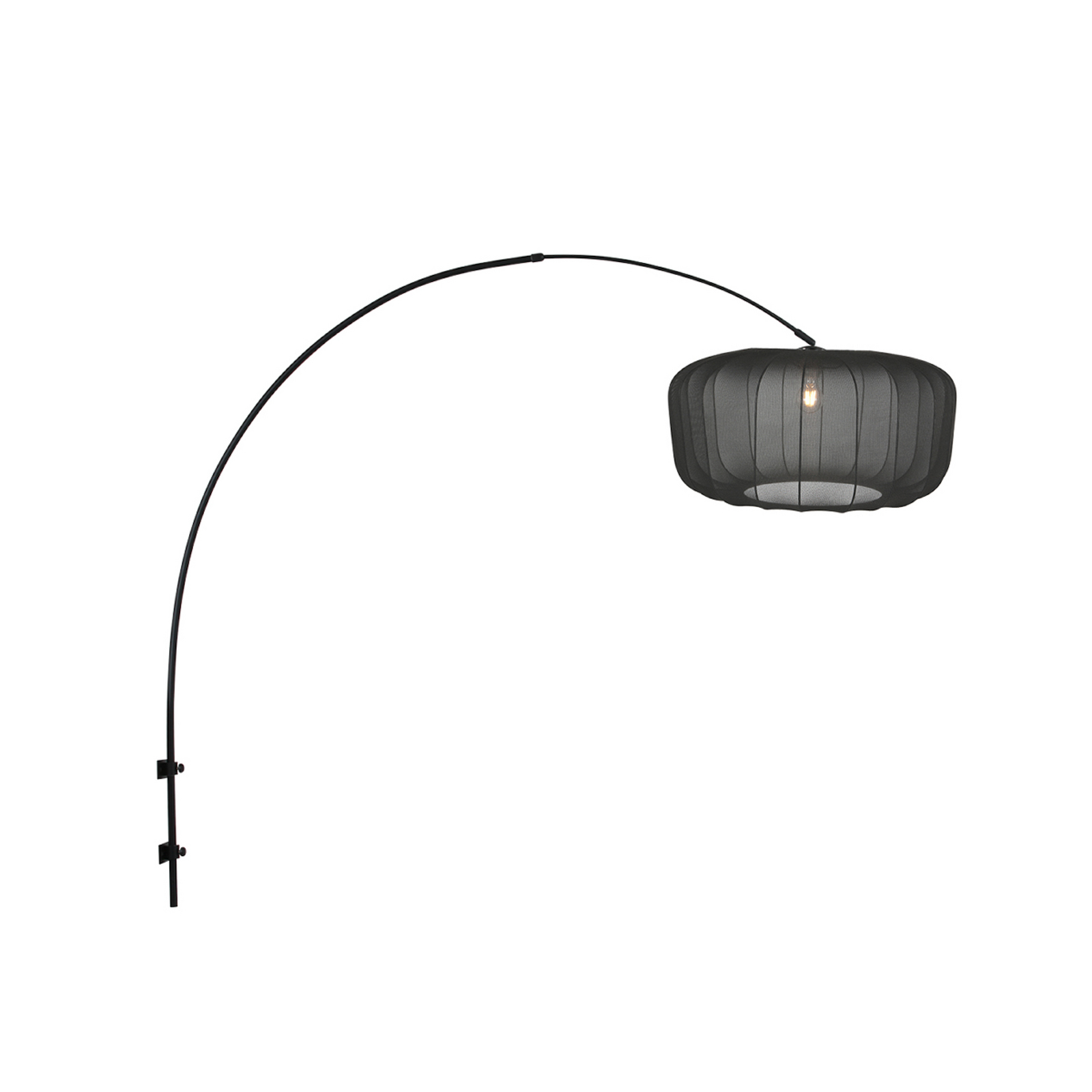 Sparkled Light 4410ZW fali lámpa, fekete/fekete nejlon, E27