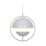Tavia pendant light, white, Ø 33 cm, metal