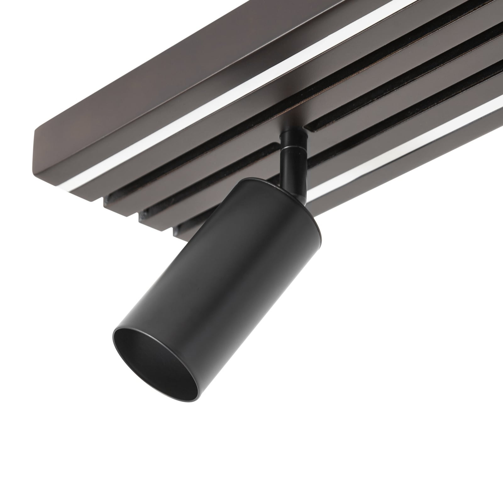 Reflektor sufitowy LED Tiron, 3-punktowy, 70 cm, dąb - Lucande