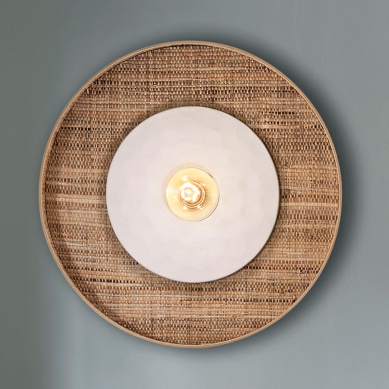 Portinatx Wandleuchte weiß, Ø50cm - MARKET SET Portinatx Wandleuchte weiß, Ø50cm - MARKET SET