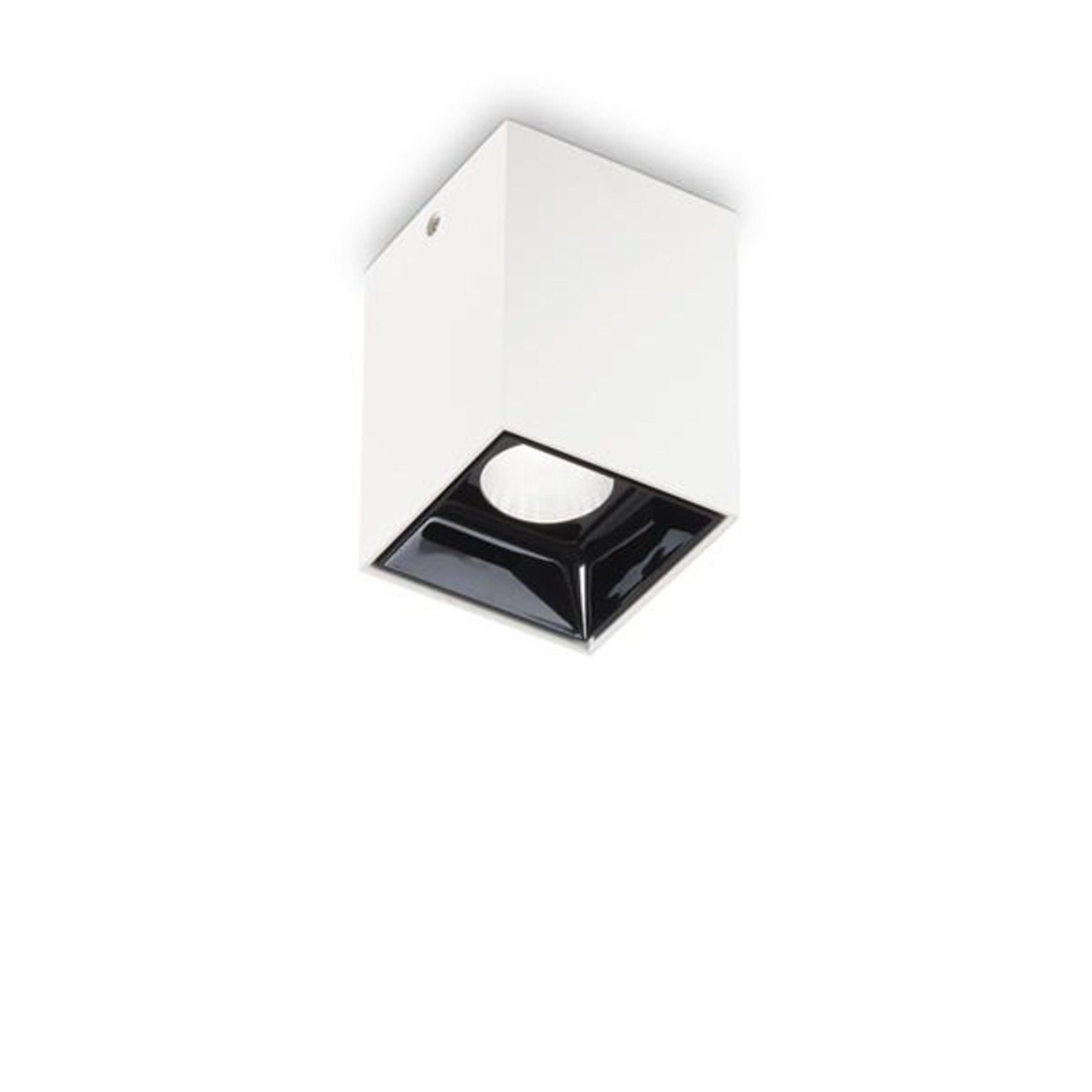 Ideal Lux LED-downlight Nitro Square valkoinen, korkeus 9 cm, metallia