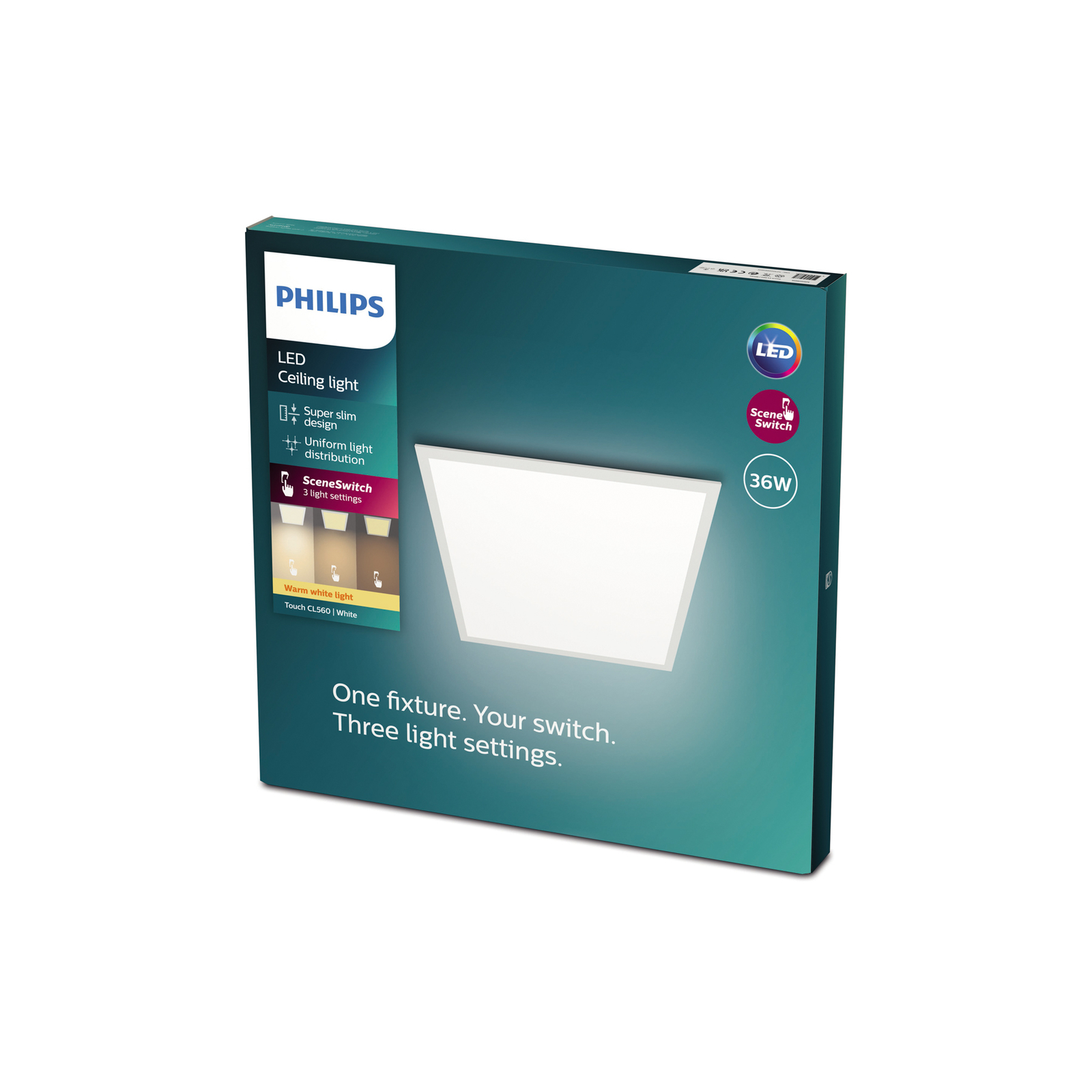 Philips Touch LED-Panel 62,8 x 62,8cm weiß 2.700 K