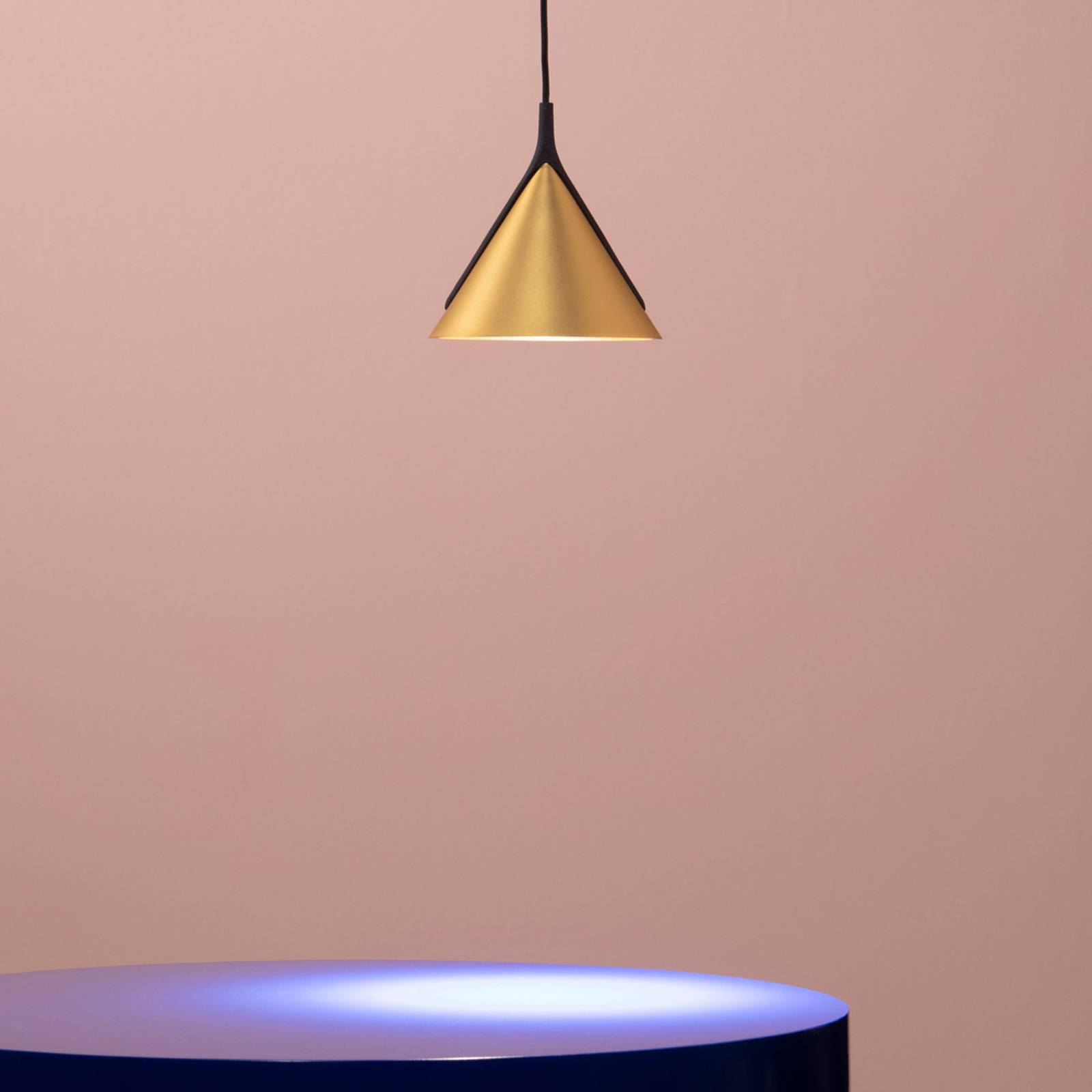 Axolight Jewel Mono Pendant czarno-złoty 2700K 12°