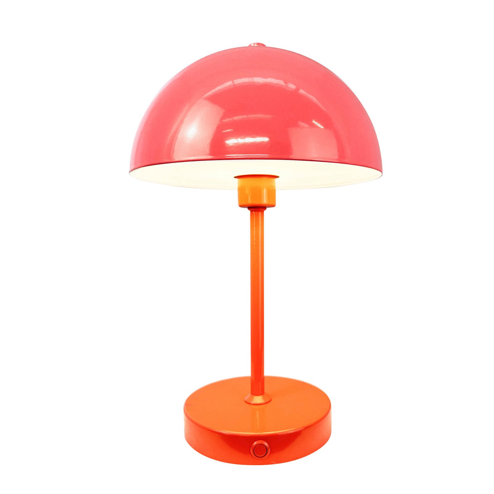 Dyberg Larsen Stockholm rechargeable table lamp, melon red