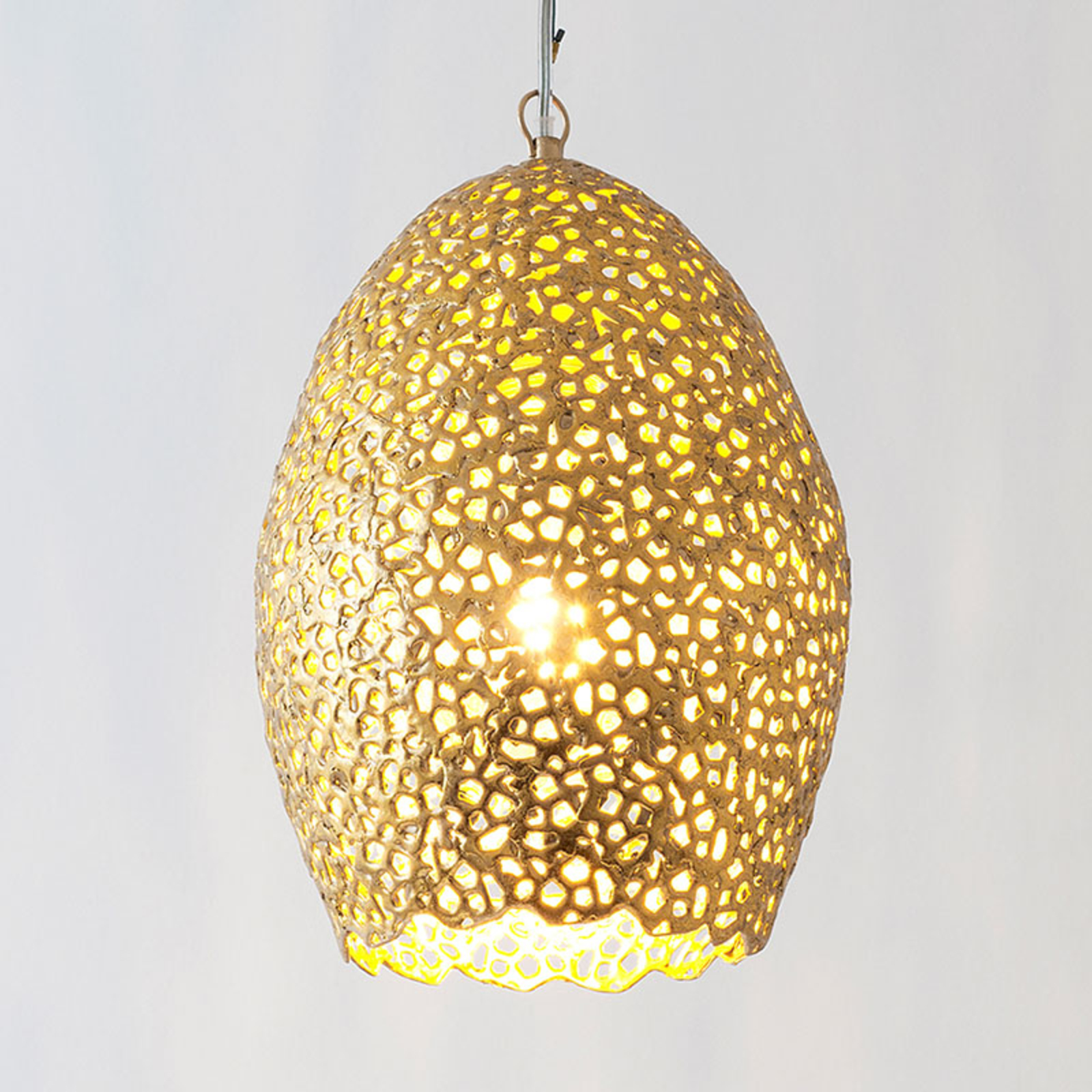 Pendelleuchte Cavalliere, gold