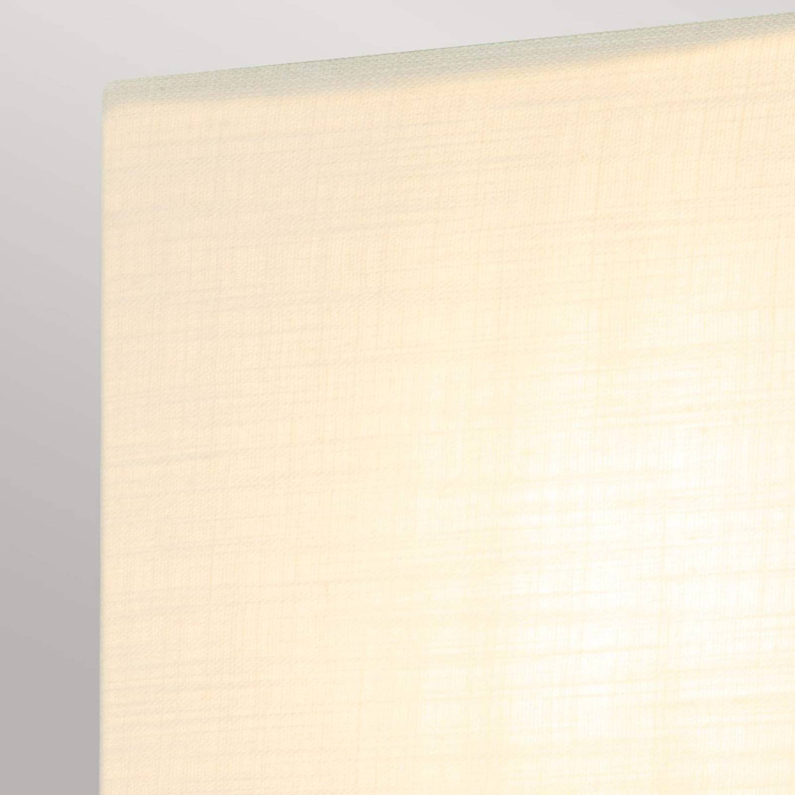 E-shop Malé nástenné svietidlo Swirl s ľanovým tienidlom, povrchová úprava zlatou