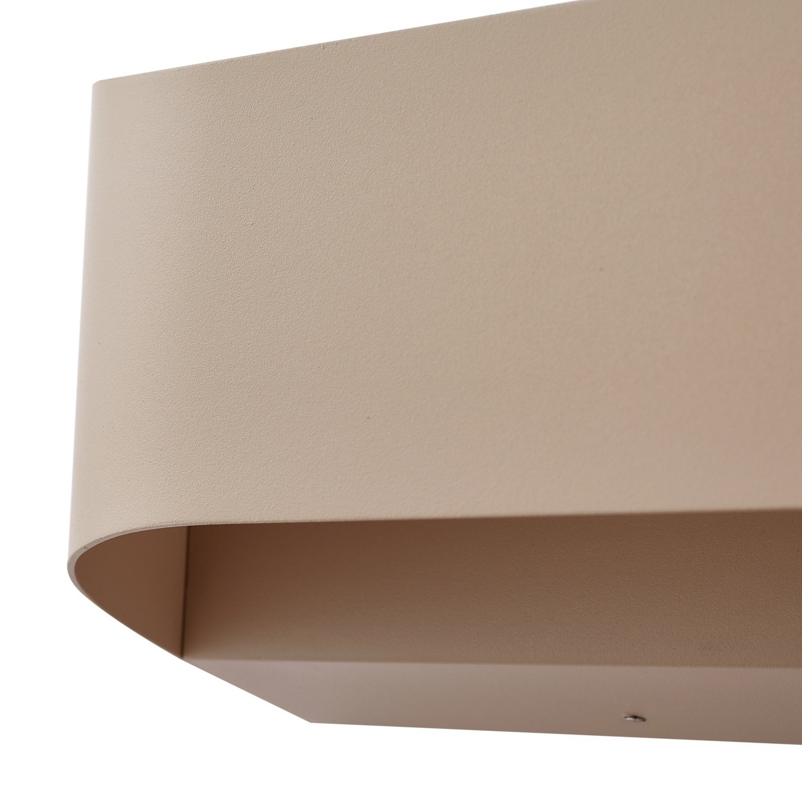 Lenore LED vonkajšie nástenné svietidlo šírka 36,5 cm béžová - Lindby